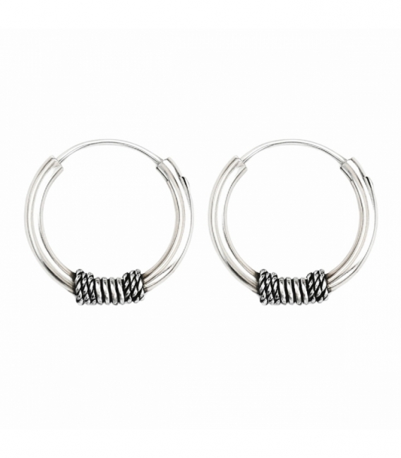 Aro Plata Labrado 16 X 2mm Precio Par