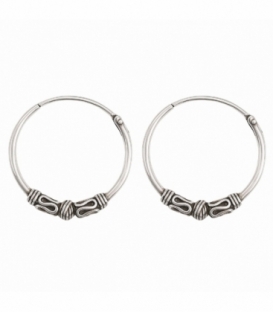 Créoles Argent Bali 20 X 1.5mm Prix Paire