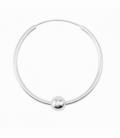 Aro Bali Plata 35 X 2mm Bola 6mm Precio Par