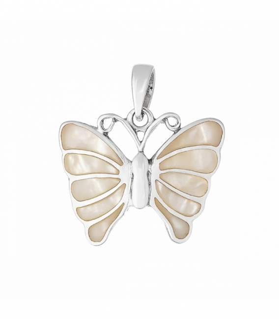 Colgante Plata Mariposa Piedra 1,80cm