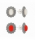 Boucles d'oreilles Argent Email
