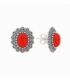 Boucles d'oreilles Argent Email