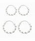 Créoles Argent Tressées grosseur 1.5mm