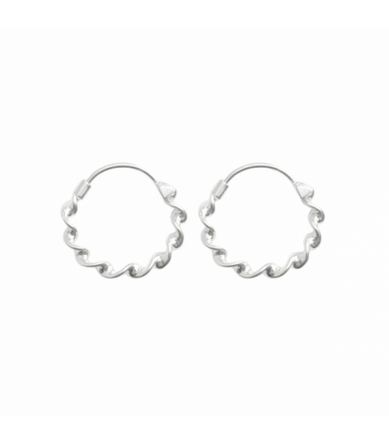 Créoles Argent Tressées grosseur 1.5mm