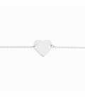 Bracelet Argent Coeur 15,50+3cm