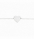 Bracelet Argent Coeur 15,50+3cm