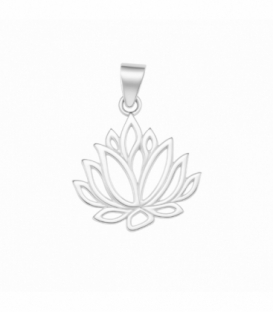 Colgante Plata Flor Loto 1,90cm