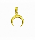 Pendentif Argent Lune Inversée 12mm Recouverte