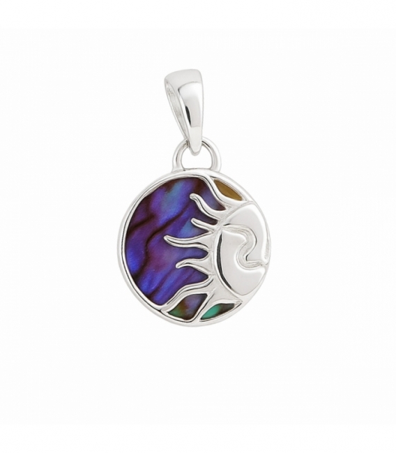 Colgante Plata Sol Minerales Ø12mm