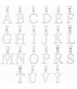 Colgante Plata Letras 15mm