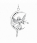 Colgante Plata Hada Luna 38mm