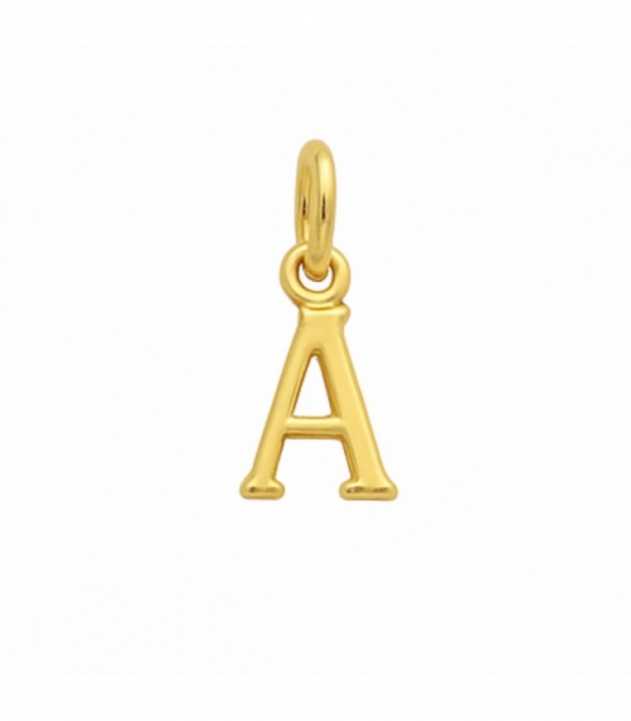 Colgantes Plata Letras Bañadas 7mm