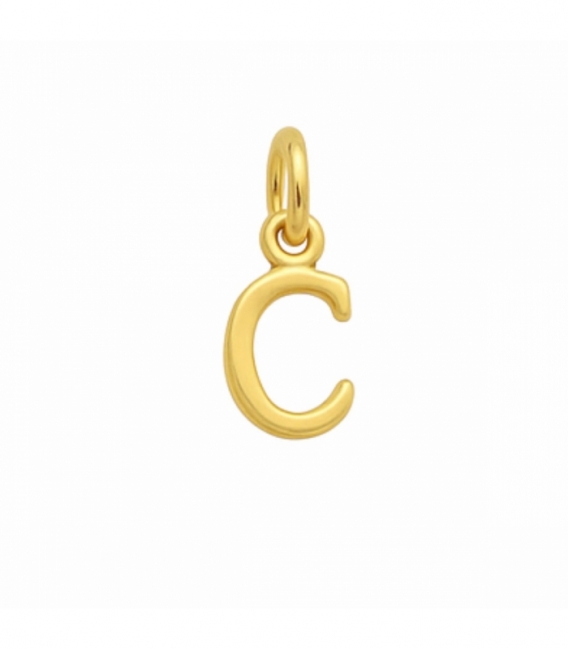 Colgantes Plata Letras Bañadas 7mm