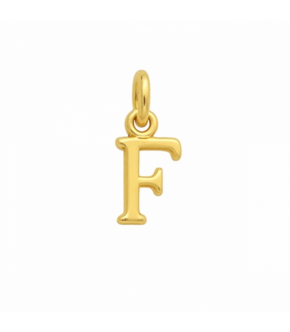 Colgantes Plata Letras Bañadas 7mm