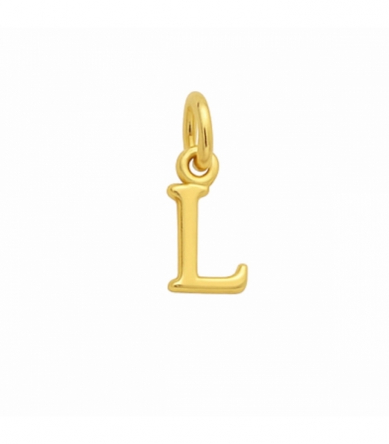 Colgantes Plata Letras Bañadas 7mm