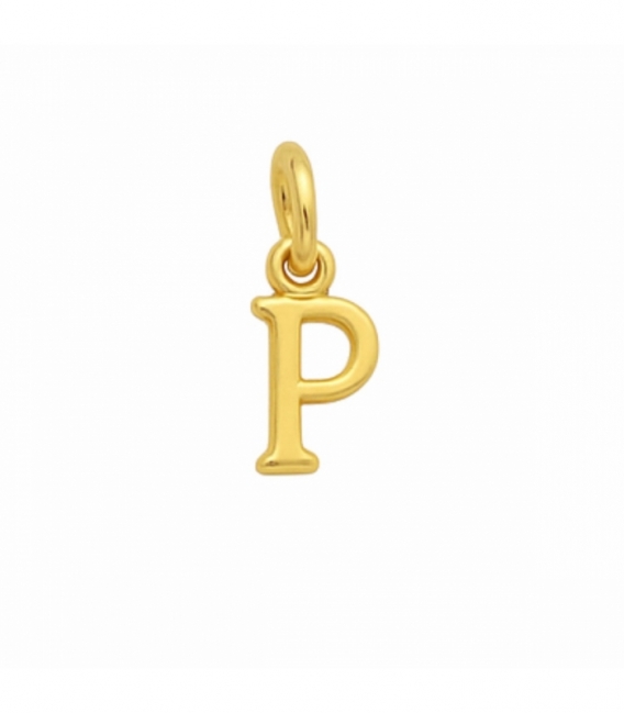 Colgantes Plata Letras Bañadas 7mm