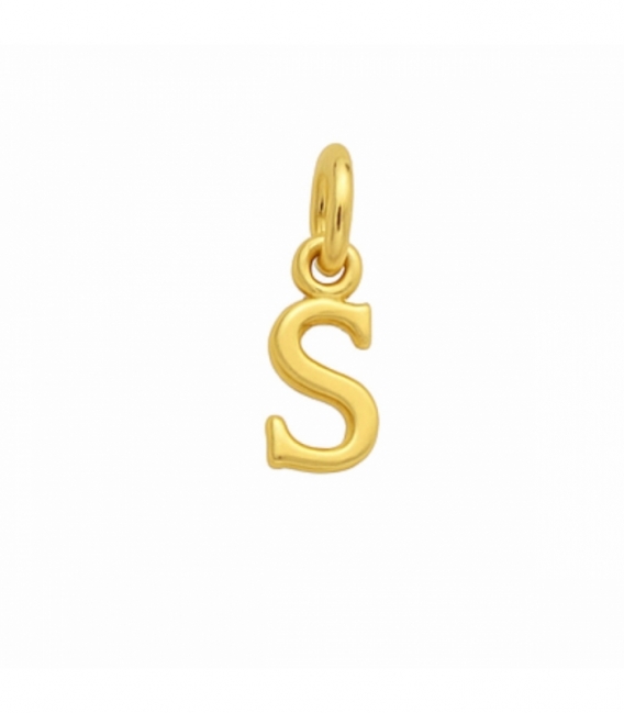Colgantes Plata Letras Bañadas 7mm