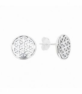 Pendiente Plata Flor Vida Precio Par