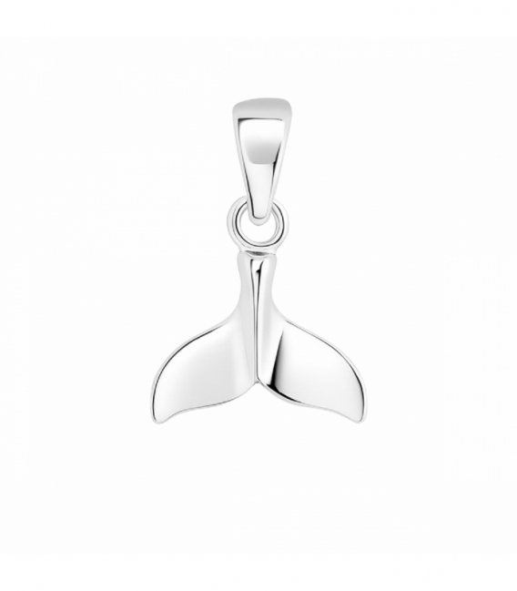 Pendentif Argent Queue de Baleine 10mm