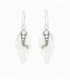 Boucle d'oreille Argent Feuille Nacre Filigrane 25mm Prix Paire