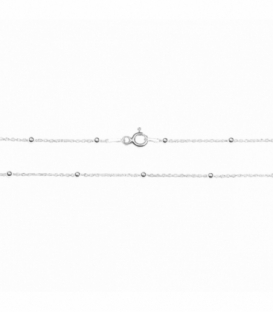 Cadena Plata Bolas (2mm) Forzada