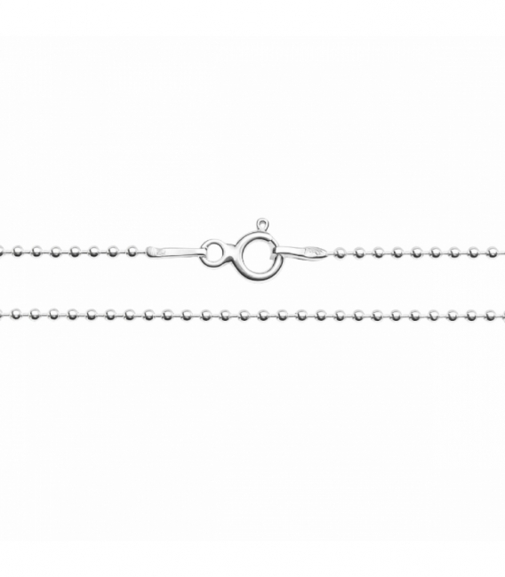 Cadena Plata Bolita 1.2mm