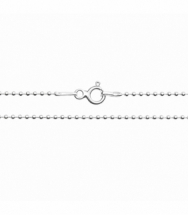 Cadena Plata Bolita 1.2mm