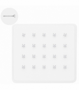 Barre Nez Argent Zirconium Ø2.5mm