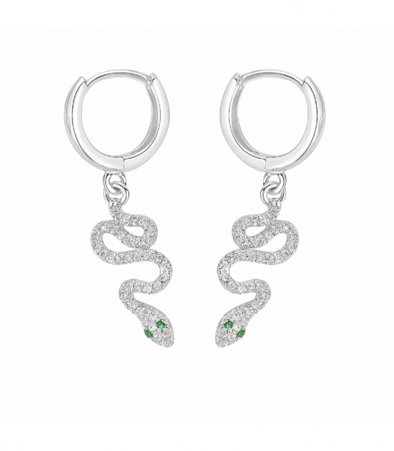 Aro Plata con Serpiente Circonitas