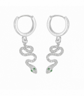 Créoles avec Serpent Zirconiums
