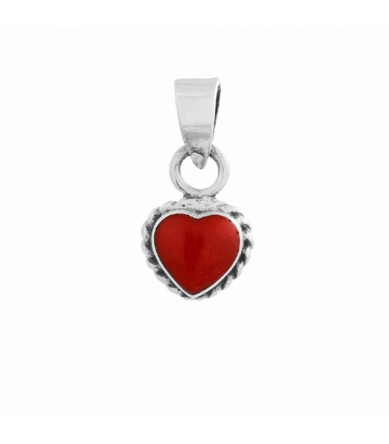 Colgante Plata Corazon 8mm