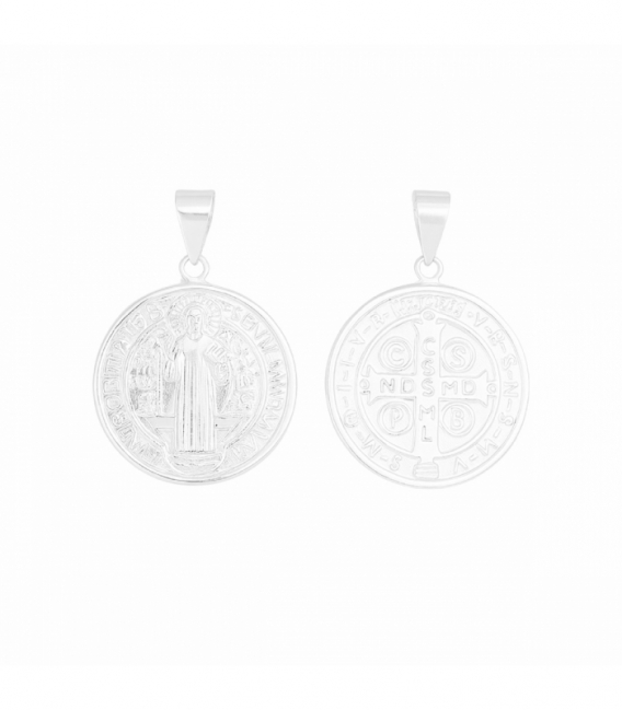 Colgante Plata San Benito Ø15mm