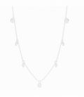Gargantilla Plata 7 Circonitas 40+3,5cm