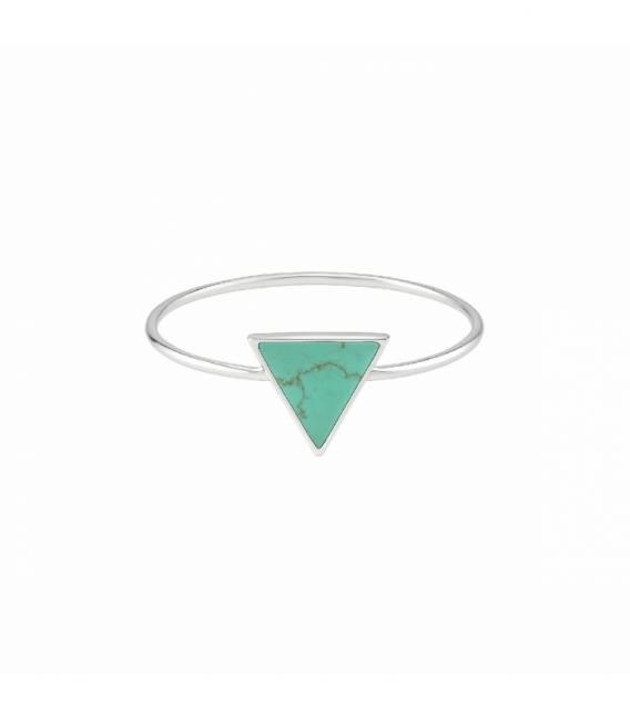 Anillo Triangulo Turquesa
