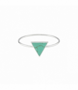Anillo Triangulo Turquesa