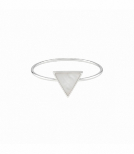 Anillo Plata Triangulo Nacar