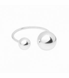 Anillo Plata Bolas
