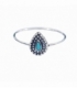 Anillo Plata Gota Turquesa