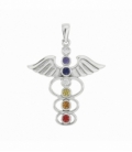Colgante Caduceo Chakras 30mm