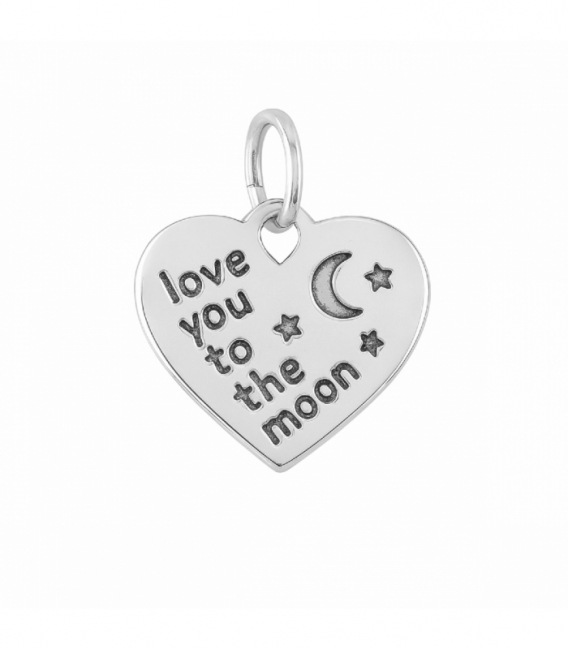 Colgante Plata Corazon Mama 12mm