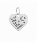 Colgante Plata Corazon Mama 12mm