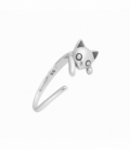 Bague Argent Chat