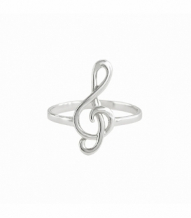 Anillo Plata Clave de Sol