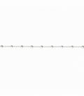 Pulsera Plata Cadena Bolitas 16+3cm