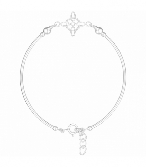 Pulsera Plata Bali Nudo Bruja