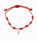 Pulsera Hilo Rojo 7 Nudos Cruz Caravaca