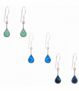 Boucle d'oreille Argent Goutte 15mm Prix Paire