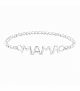 Pulsera Plata Mama Elastica