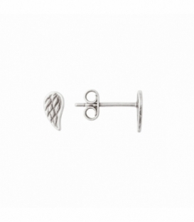 Pendiente Plata Ala 7.5mm Precio Par