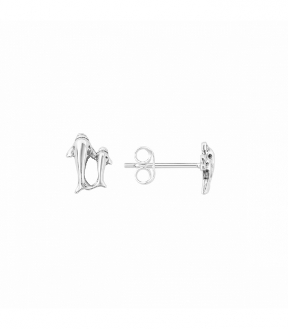 Pendiente Plata Delfines Precio Par